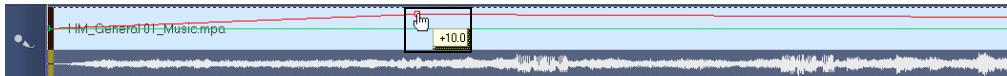 ULEAD VIDEOSTUDIO 11 - Pour ajuster le niveau de volume avec le contrôle élastique : - 3