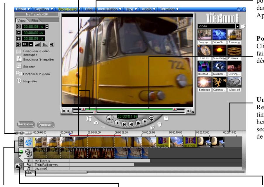 ULEAD VIDEOSTUDIO 6 - Barre d'aperçu - 1