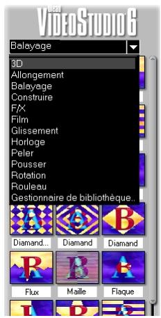 ULEAD VIDEOSTUDIO 6 - Pour ajouter une transition : - 1