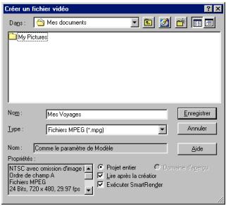 ULEAD VIDEOSTUDIO 6 - Pour rendre un film : - 2