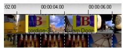 ULEAD VIDEOSTUDIO 6 - Pour découper un clip à partir de la Ligne de temps: - 2