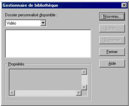 ULEAD VIDEOSTUDIO 6 - Pour utiliser le Gestionnaire de bibliothèque : - 2
