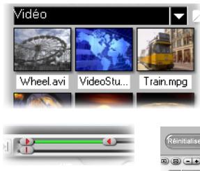 ULEAD VIDEOSTUDIO 6 - Pour découper un clip avec la Barre de découpe : - 1
