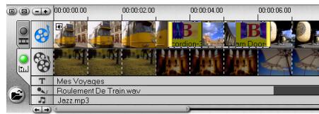 ULEAD VIDEOSTUDIO 6 - Pour découper un clip à partir de la Ligne de temps: - 1