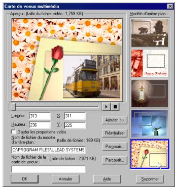 ULEAD VIDEOSTUDIO 6 - Pour creer une carte de voeux : - 2