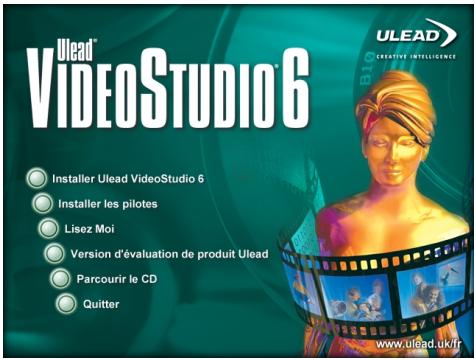 ULEAD VIDEOSTUDIO 6 - Pour installer VideoStudio : - 1