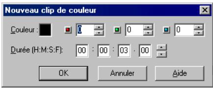 ULEAD VIDEOSTUDIO 6 - Pour insérer un clip de couleur dans la Bibliothèque de Couleurs : - 2
