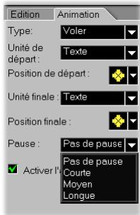 ULEAD VIDEOSTUDIO 6 - Pour faire defile un titre de texte : - 1