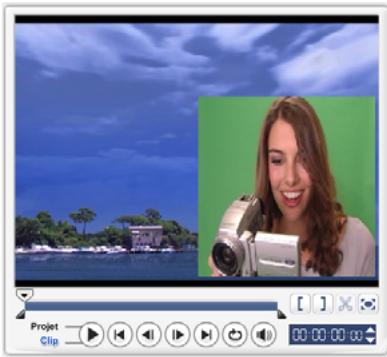 ULEAD VIDEOSTUDIO SE - Pour spécifique les paramètres de Clé chroma pour le clip d'incrustation courant : - 1