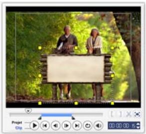 ULEAD VIDEOSTUDIO SE - Pour redimensionner le clip d'incrustation courant : - 1