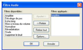 ULEAD VIDEOSTUDIO SE - Pour appliquer desfiltres audio : - 2