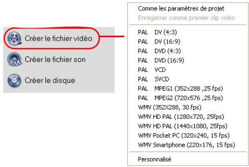 ULEAD VIDEOSTUDIO SE - Pour creator un fichier video de votre projet entier : - 1