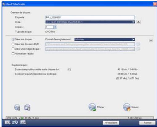 ULEAD VIDEOSTUDIO SE - Graver un projet sur un disque - 1
