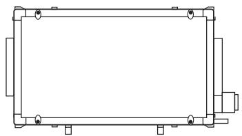 UNELVENT CENTRALE DOUBLE FLUX CAD HR MURAL - Dimensions (mm) - 15