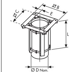 UNELVENT TOURELLE CENTRIFUGE MAXTEMP CTHB-T - Accessoires de montage (suite) - 12