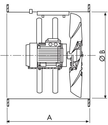 UNELVENT VENTILATEUR AXIAL TUBULAIRE DESENFUMAGE THGT - VENTILATEURS AXIAUX TUBULAIRES F400-120 (400°C/2h) - F200-120 (200°C/2h) Séries THGT désenfumage - 7