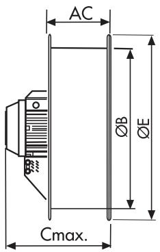 UNELVENT VENTILATEUR AXIAL TUBULAIRE DESENFUMAGE THGT - VENTILATEURS AXIAUX TUBULAIRES F400-120 (400°C/2h) - F200-120 (200°C/2h) Séries THGT désenfumage - 2
