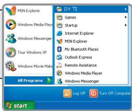 AIPTEK POCKET DV T100 - Starta DV TS program. - 2
