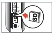AIPTEK POCKET DV T100 - Introdução do cartão de memória SD/MMC (optional) - 2