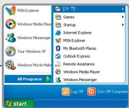 AIPTEK POCKET DV T100 - Lancio di programmi DV TS. - 1