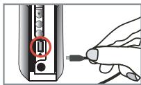 AIPTEK POCKET DV T100 - Anslut USB-sladden till kameran. - 1