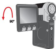 AIPTEK POCKET DV T200 - Faire tournier I'ecran LCD. - 1