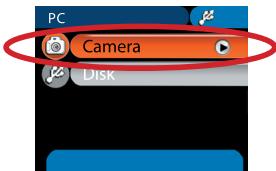 AIPTEK POCKET DV T200 - Passe para o modo Camera (Câmara). - 1