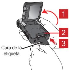 AIPTEK POCKET DV T200 - - Insertar una tarjeta de memoria (optional) - 1