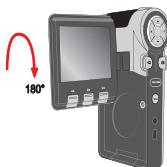 AIPTEK POCKET DV T200 - 旋转液晶螢幕面板。 - 2