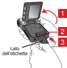 AIPTEK POCKET DV T200 - Inserimento di una scheda memoria (optional) - 1