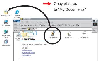 AIPTEK POCKET DV T200 - Drag the target file into My Documents or the destination folder. - 2