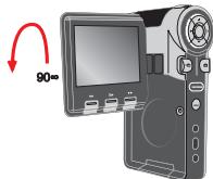 AIPTEK POCKET DV T200 - LCD八个孔回転上。 - 1