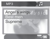 AIPTEK POCKET DV T200 - 进入MP3模式播放歌曲 - 1