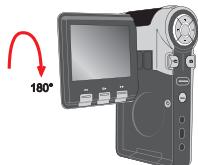 AIPTEK POCKET DV T200 - LCD八个孔回転上。 - 2
