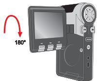 AIPTEK POCKET DV T200 - Drehen Sie den LCD-Bildschirm. - 2