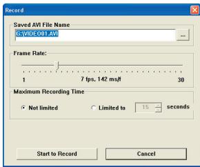 AIPTEK POCKET DV T200 - Recording an AVI movie - 1