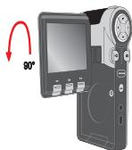 AIPTEK POCKET DV T200 - 旋转液晶螢幕面板。 - 1