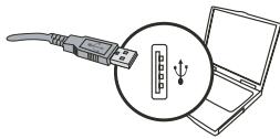 AIPTEK POCKET DV T300 LE - Reliez le câble USB à votre caméscope. - 1