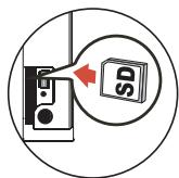 AIPTEK POCKET DV T300 LE - Inserting the SD/MMC card (optional) - 2