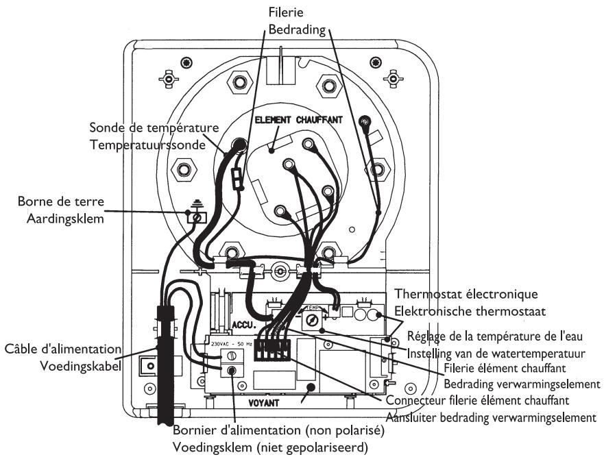 PACIFIC CHAUFFE EAU DRAKKAR - Scheme de raccordement du chauffe-eau pour l'intervention d'un professionnel - 1