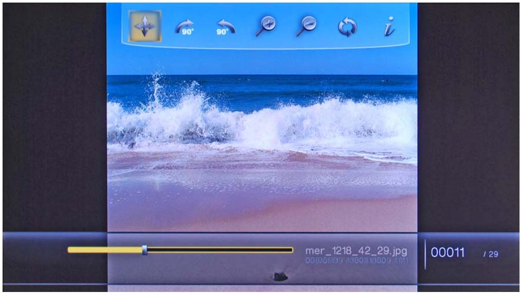 BEWAN IMEDIA HD100 - Options de contrôle des photos - 1