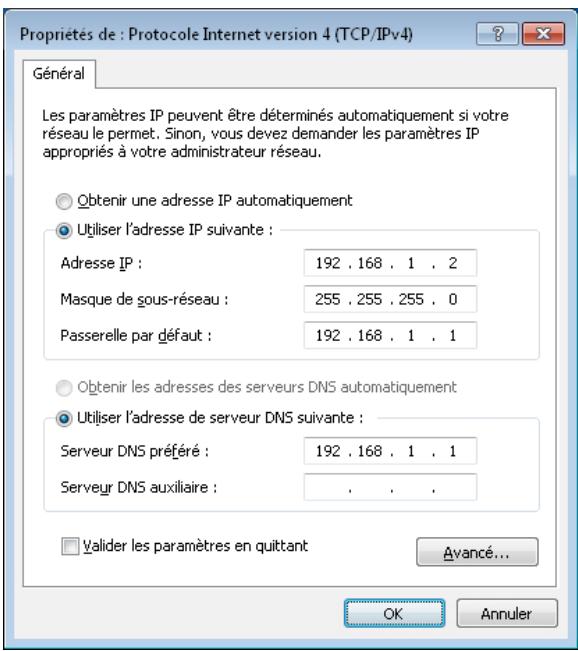 BEWAN IMEDIA HD100 - Adresse IP fixe - 3