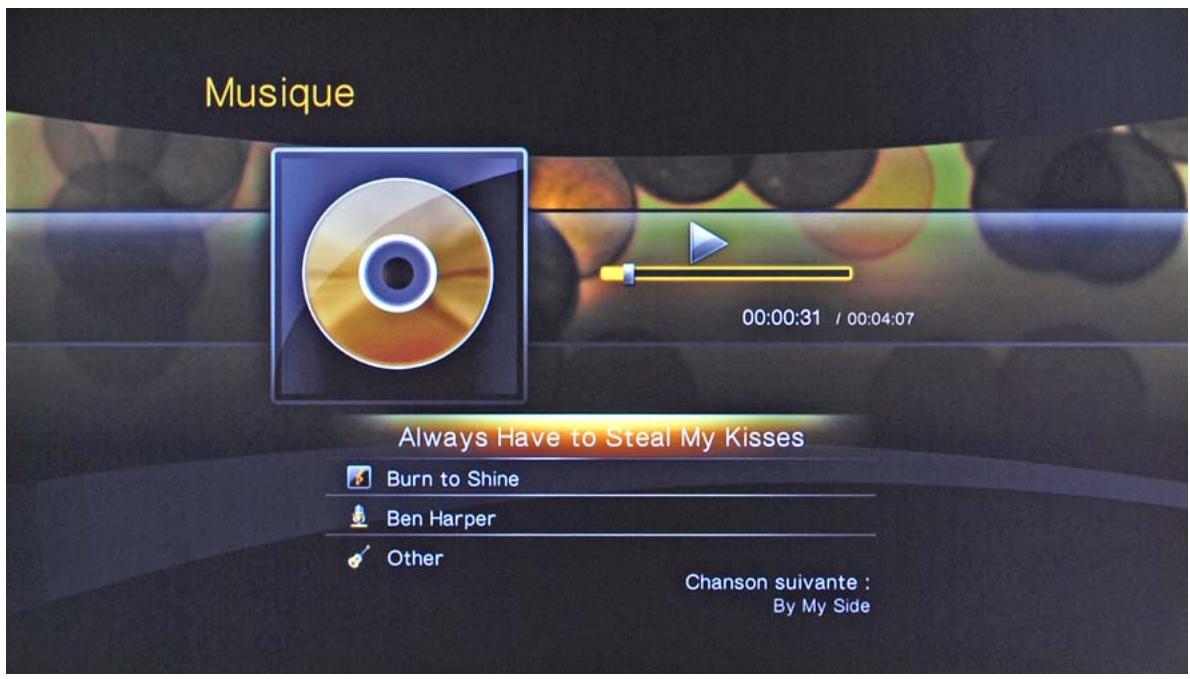 BEWAN IMEDIA HD100 - Options de lecture des musiques - 1