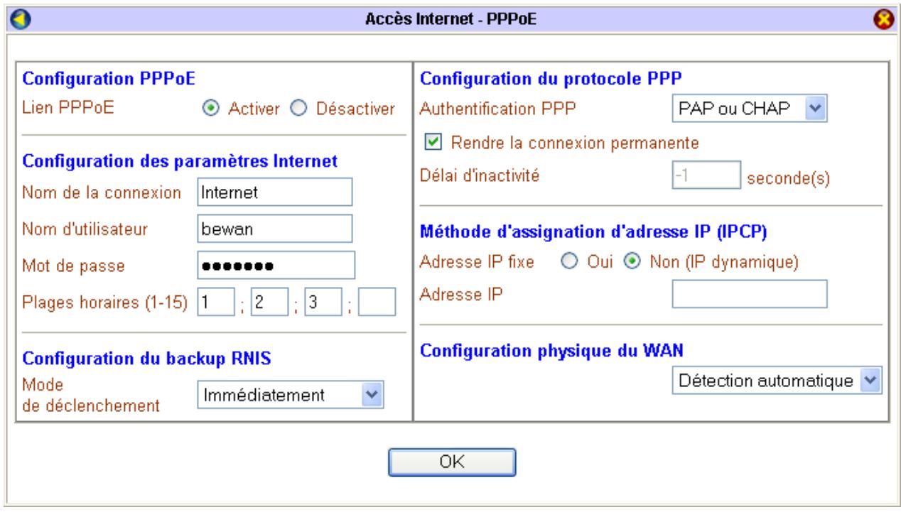 BEWAN VPN BOOSTER 32V - Exemple de paramétrage de plages horaires - 5