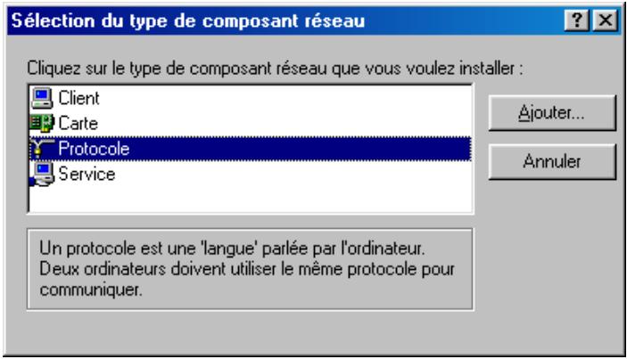 BEWAN VPN BOOSTER 32V - Installation du protocole NetBEUI - 1