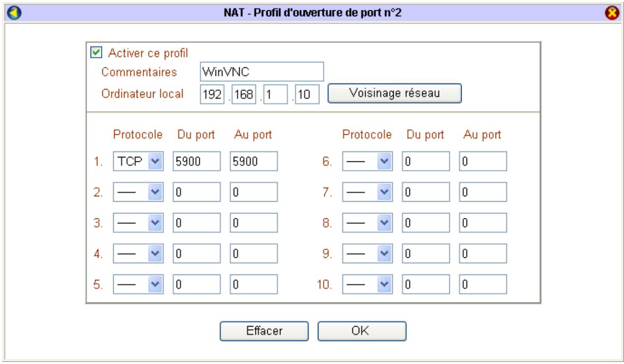 BEWAN VPN BOOSTER 32V - Ouverture de ports - 3