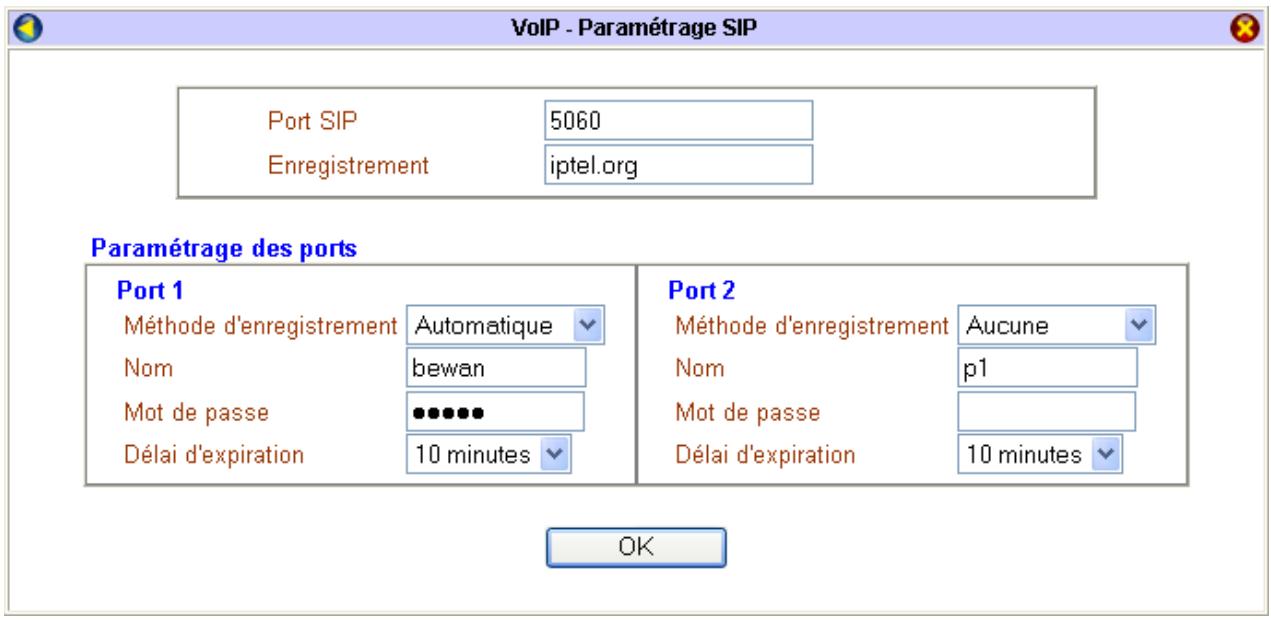 BEWAN VPN BOOSTER 32V - Paramétrage du routeur situé dans l'Agence principale : - 1