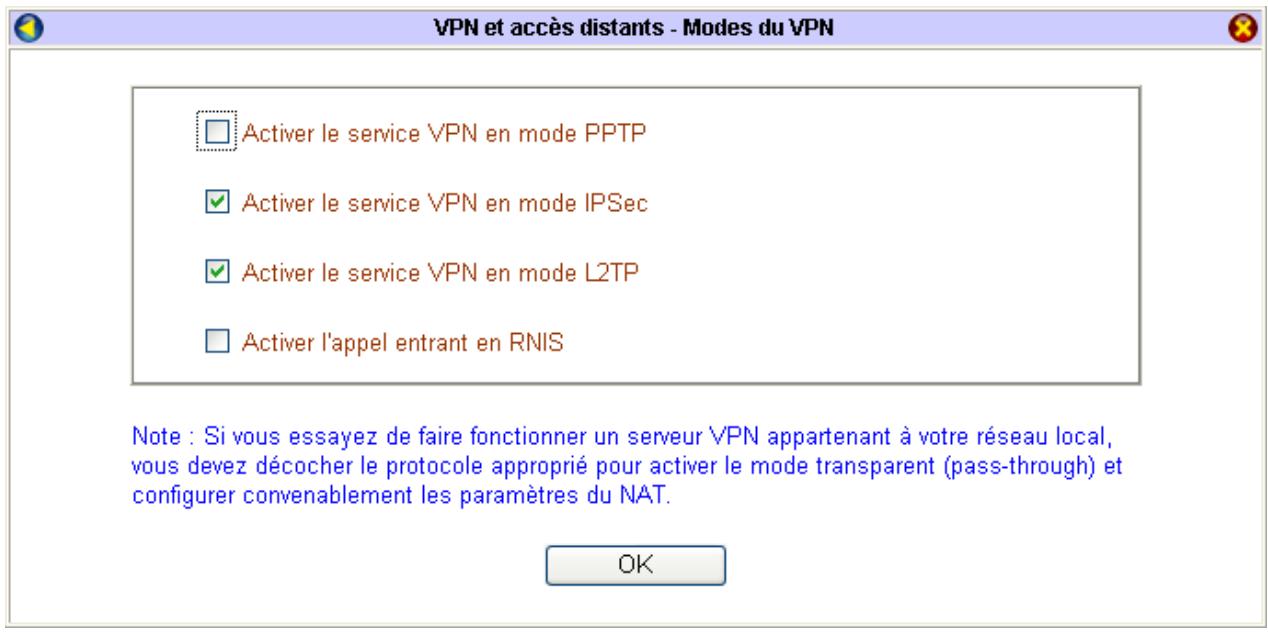 BEWAN VPN BOOSTER 32V - Configuration du mode Pass-Through - 1