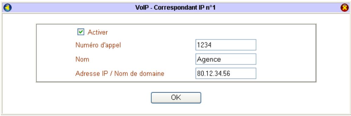 BEWAN VPN BOOSTER 32V - Etape 1 : Annuaire des correspondants IP - 2