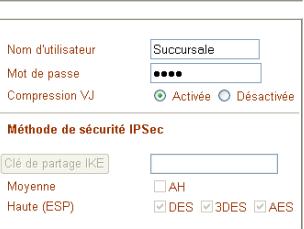 BEWAN VPN BOOSTER 32V - Paramétres TCP/IP de l'interconnexion de réseaux - 4